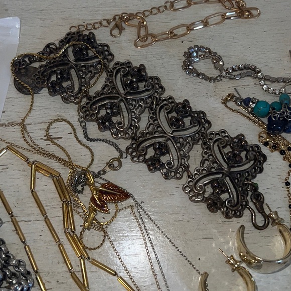 Lot MCM + Costume Jewelry Monet Avon ART unmarked crystal necklace bracelet - Picture 10 of 16